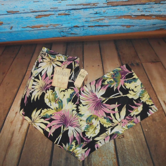 Tommy Bahama Pants - Tommy Bahama Full Bloom Floral Cropped Silk Pants